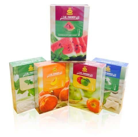 Al Fakher Shisha Flavors (Watermelon, Peach, Apple)
