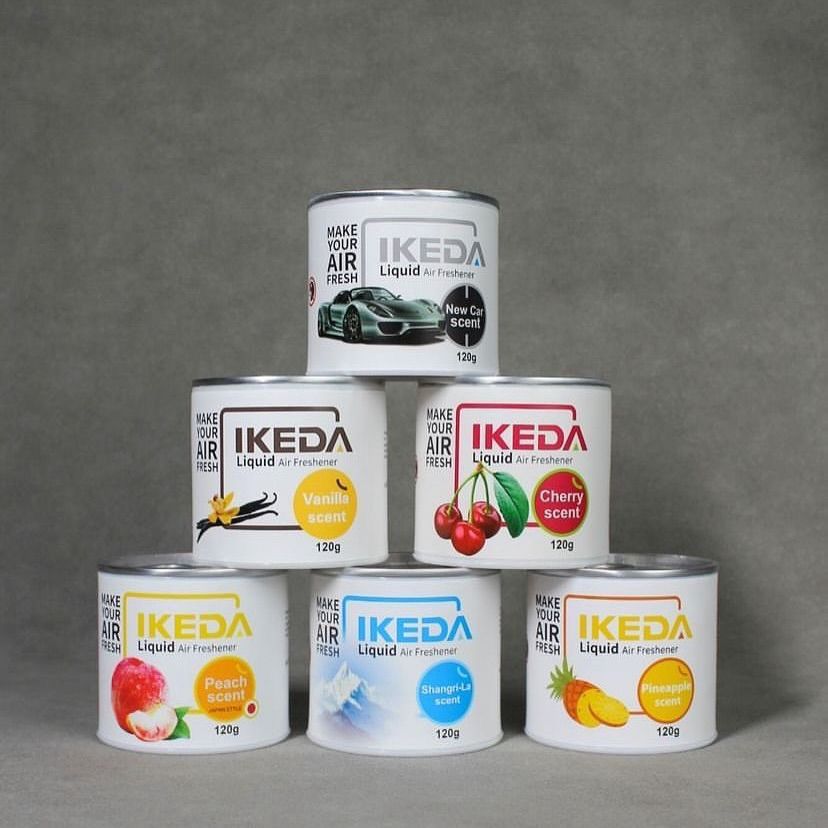 IKEDA Liquid Air Freshener Cans (Cherry, Vanilla, Peach)